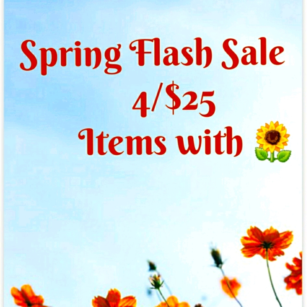 4/$25 🌻Spring Flash sale